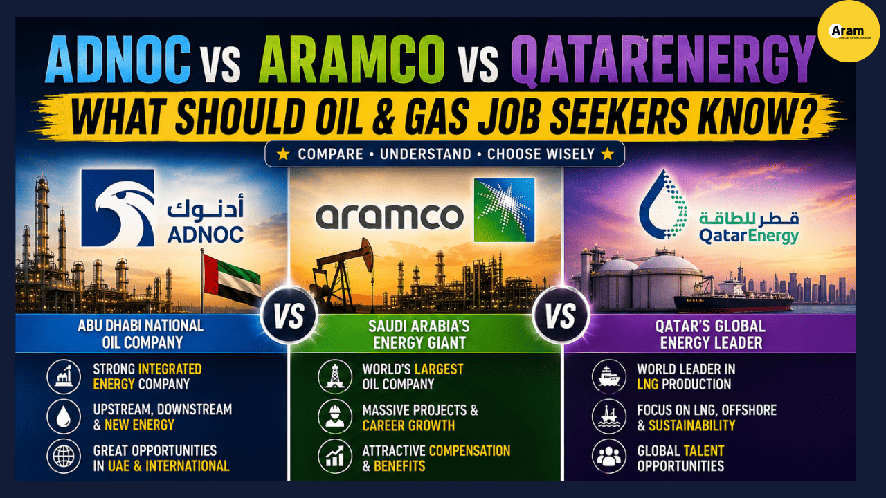 ADNOC vs Aramco vs QatarEnergy: What Should Oil & Gas Job Seekers Know?